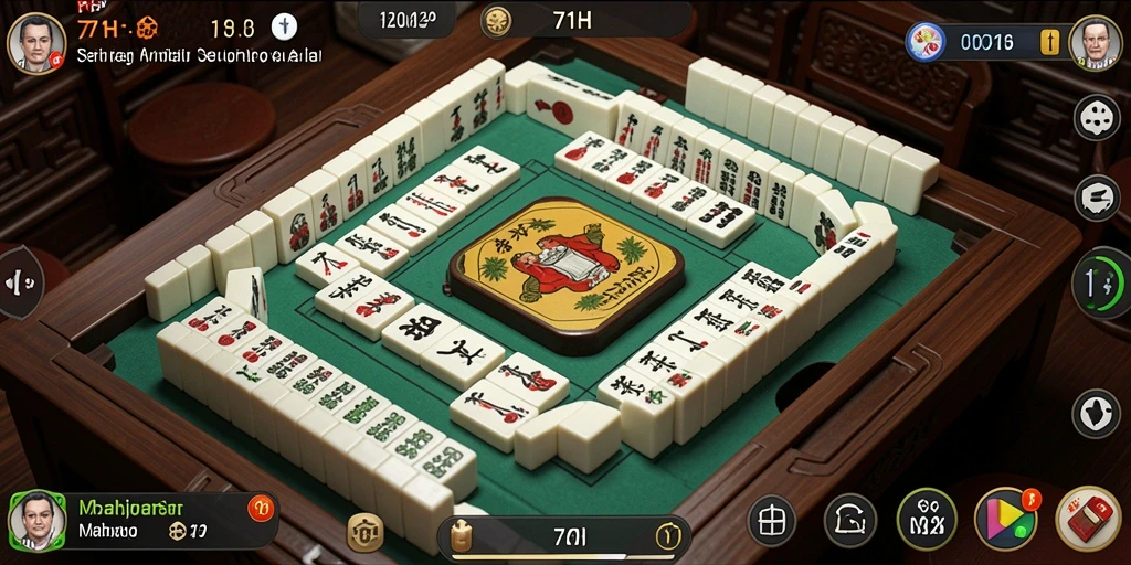 Tangkapan layar utama <strong>71H</strong> menunjukkan gameplay Mahjong yang menarik.