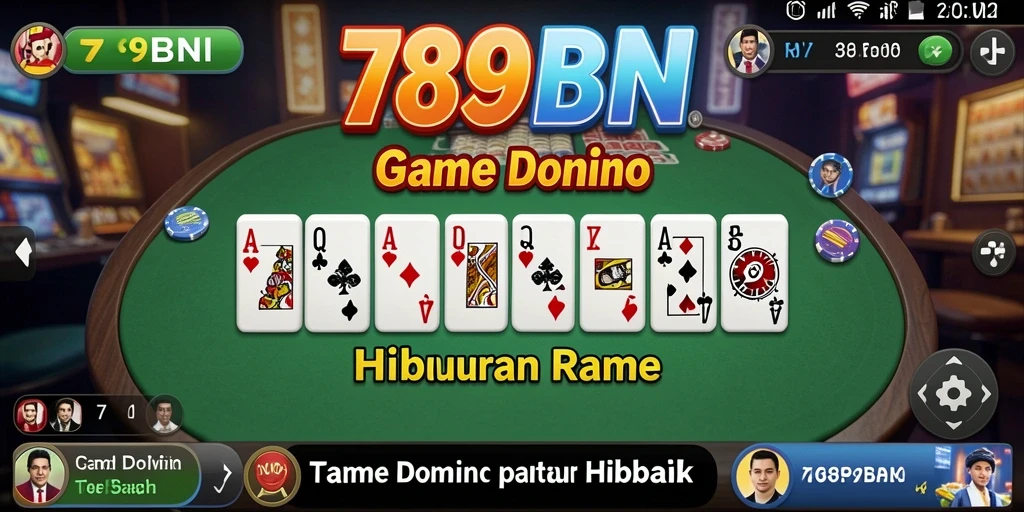 Screenshot gameplay 789BNI menampilkan momen seru permainan Domino.