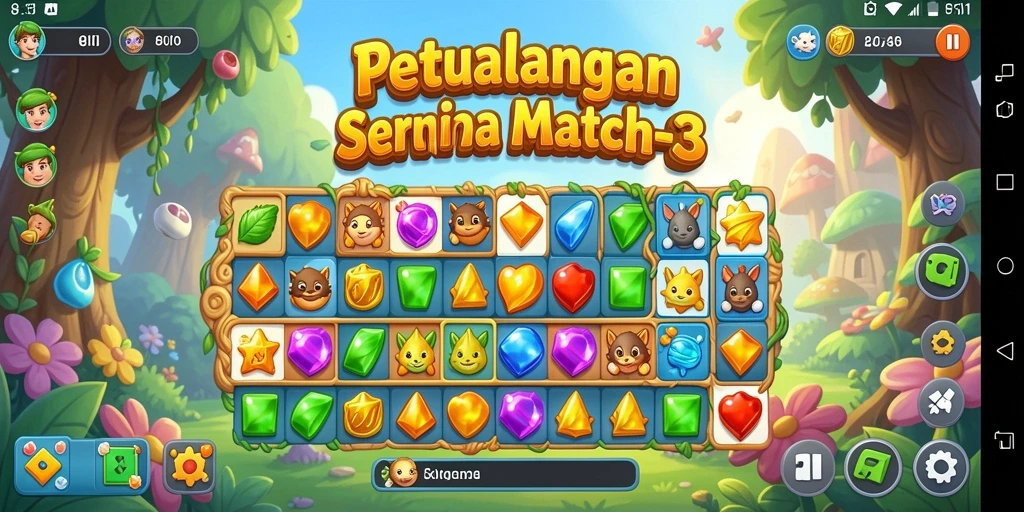 Tampilan menarik dari gameplay 8II yang penuh warna.