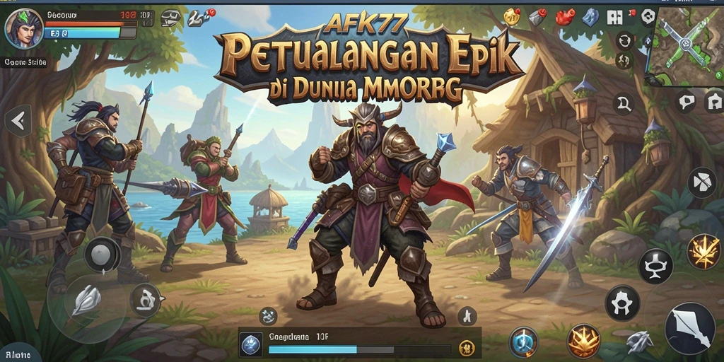 Screenshot gameplay AFK77 menampilkan pertarungan seru dan grafis yang memukau.