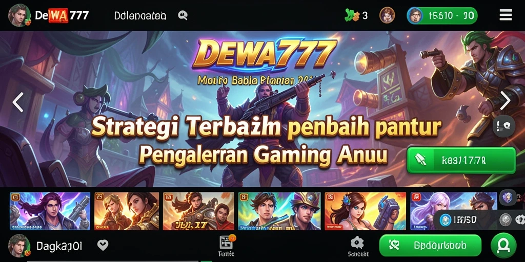 Tampilan gameplay DEWA777 yang menampilkan taktik strategi yang mendebarkan.
