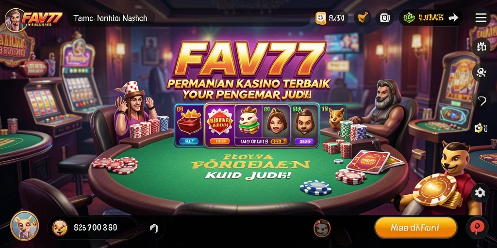 Screenshot utama FAV77 menunjukkan gameplay Kasino yang seru dan menarik.