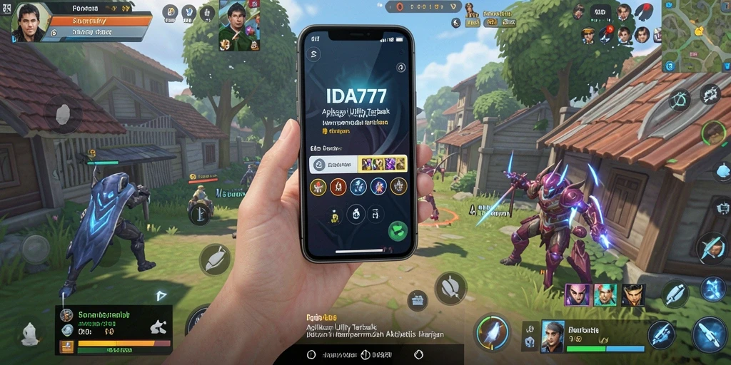 Screenshot IDA777 menampilkan antarmuka aplikasi Utility yang terorganisir.