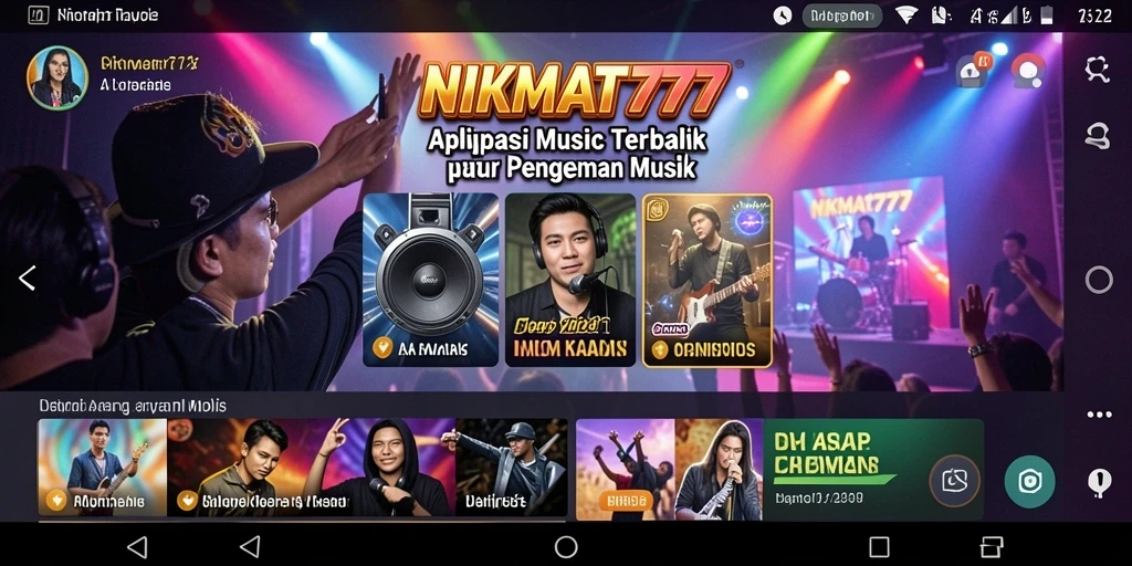 Tampilan antarmuka NIKMAT777 saat bermain musik dengan fitur interaktif.