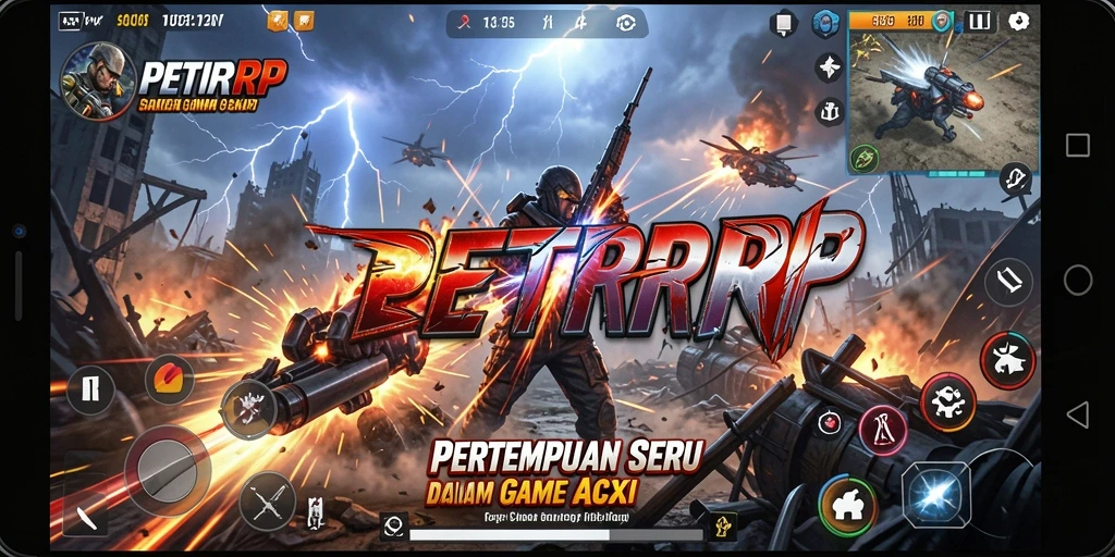 Tampilan gameplay seru dari PETIRRP yang penuh aksi.