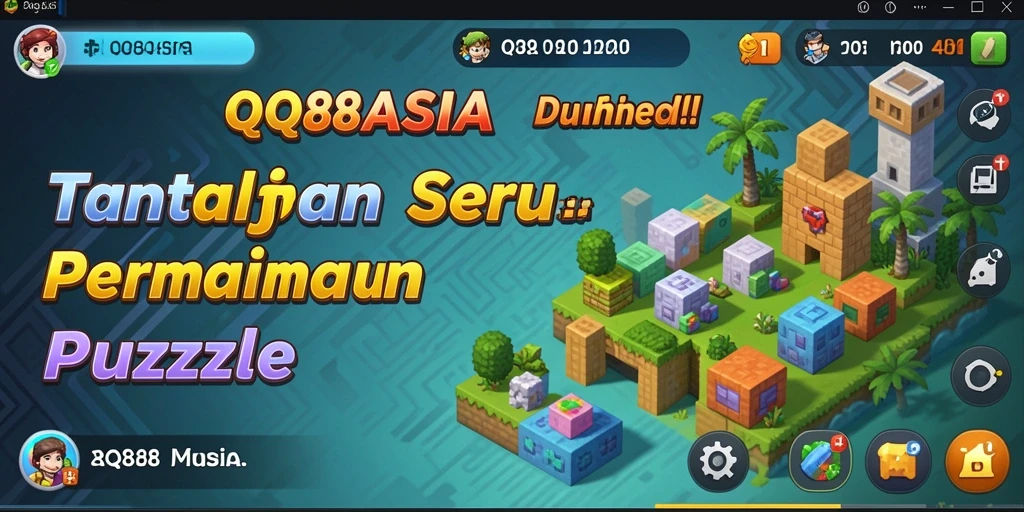Screenshot gameplay QQ88ASIA menampilkan tantangan Puzzle yang menarik.