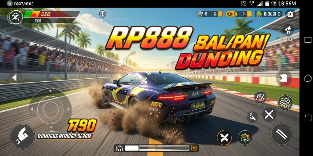 Gameplay RP888 yang menegangkan dalam balapan seru.