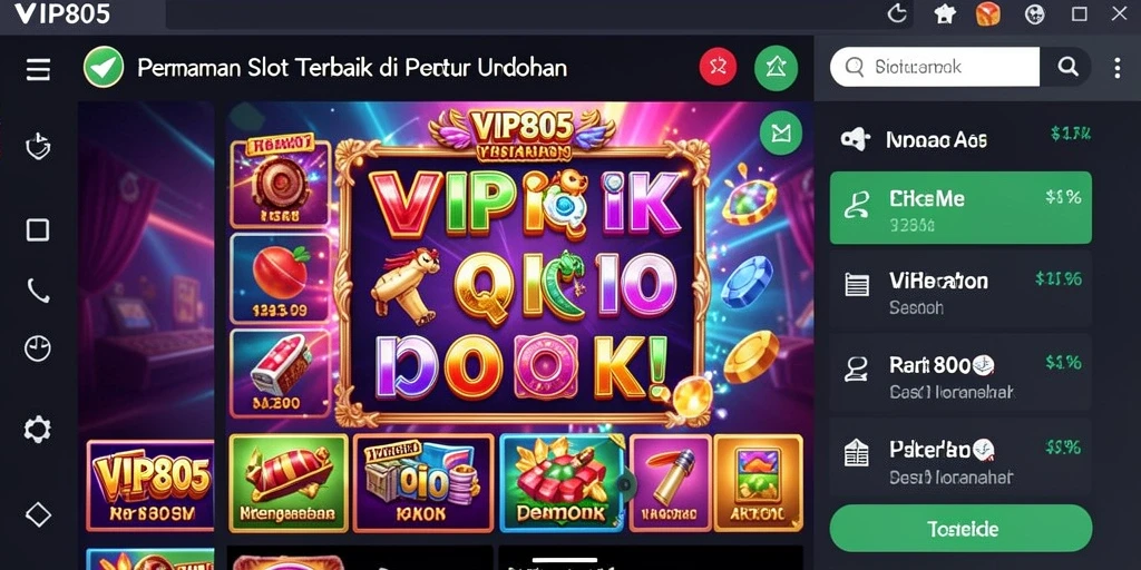 Gameplay menarik dari slot VIP805 yang penuh warna.