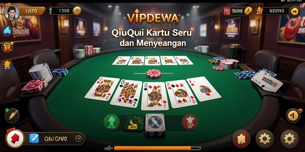 Tampilan menakjubkan saat bermain QiuQiu di VIPDEWA.